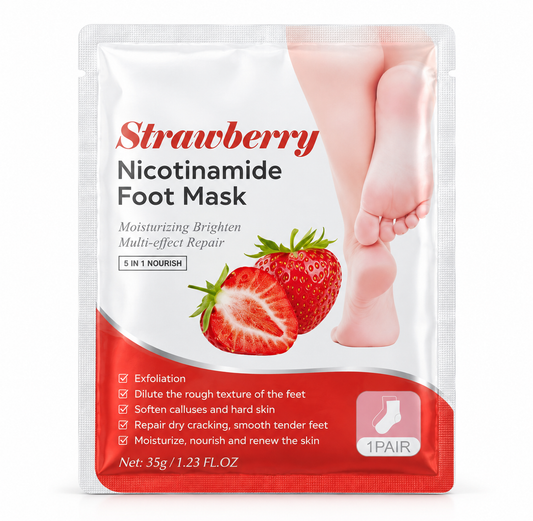 Strawberry Nicotinamide Foot Mask