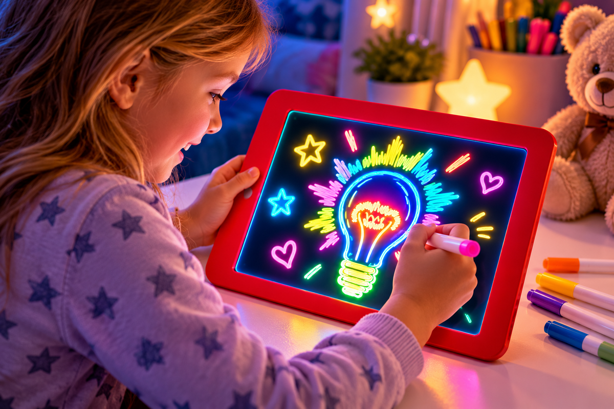 Kids LED Glow Drawing Pad