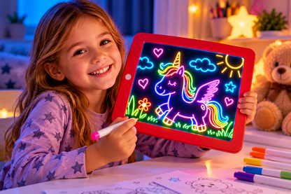 Kids LED Glow Drawing Pad