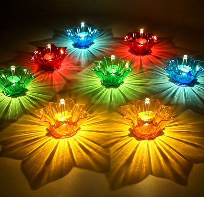 LED Reflection Diwali Diya (Pack of 6)