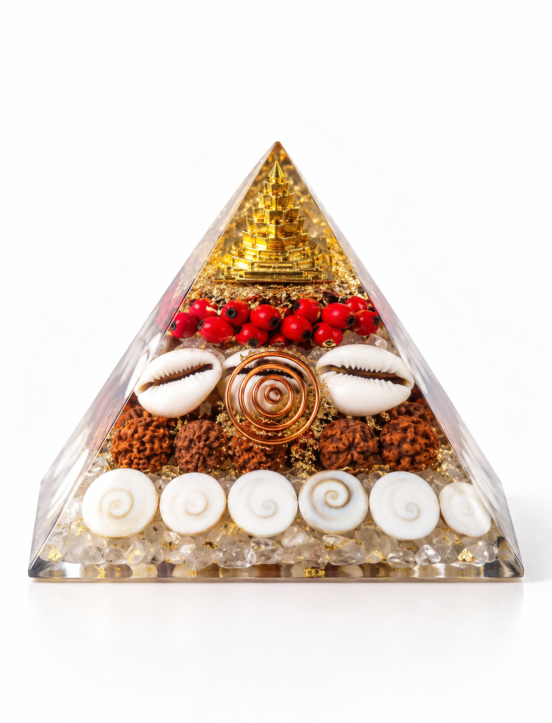 Crystal Wealth Gomati Chakra Shree Yantra Pyramid