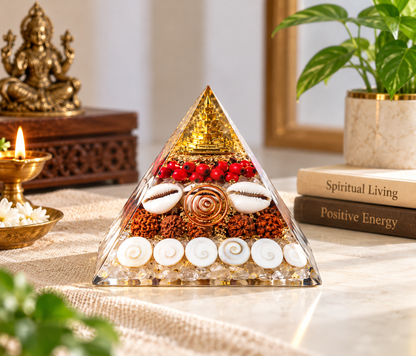 Crystal Wealth Gomati Chakra Shree Yantra Pyramid
