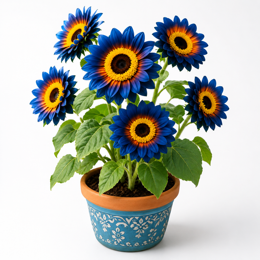 Blue Flame Sunflower Seeds + 100 Grams Organic Pot Mix Free