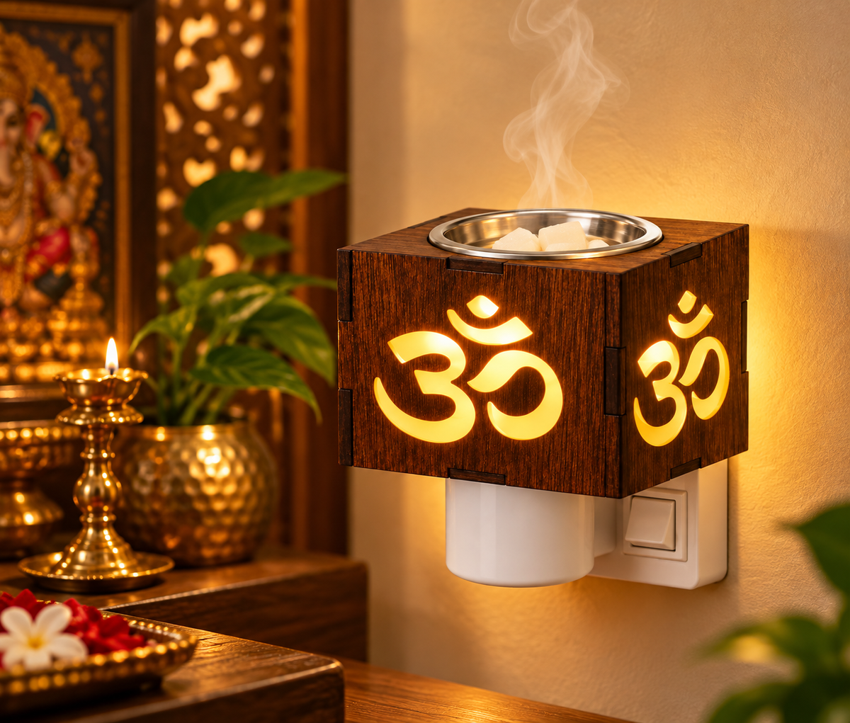 Electrical Camphor Diffuser Glass with On/Off Switch