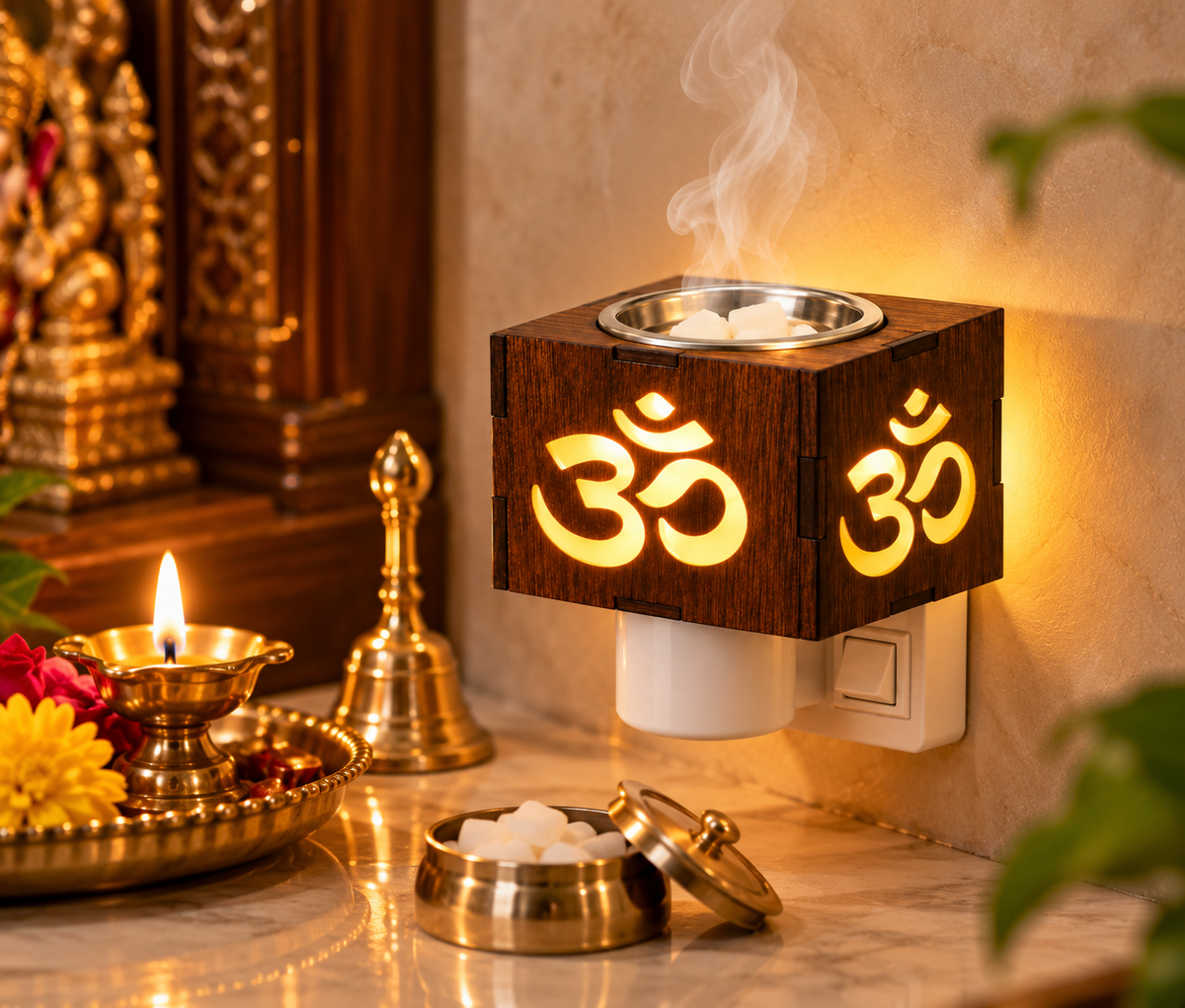 Electrical Camphor Diffuser Glass with On/Off Switch