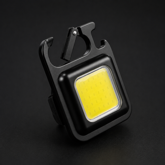 COB Keychain Lamp High Brightness Multifunctional Portable Light Bottle Opener LED Mini Torch