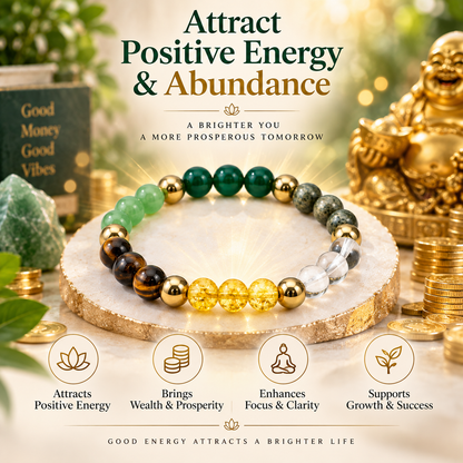 Money Magnet Crystal Bracelet for Men and Woman