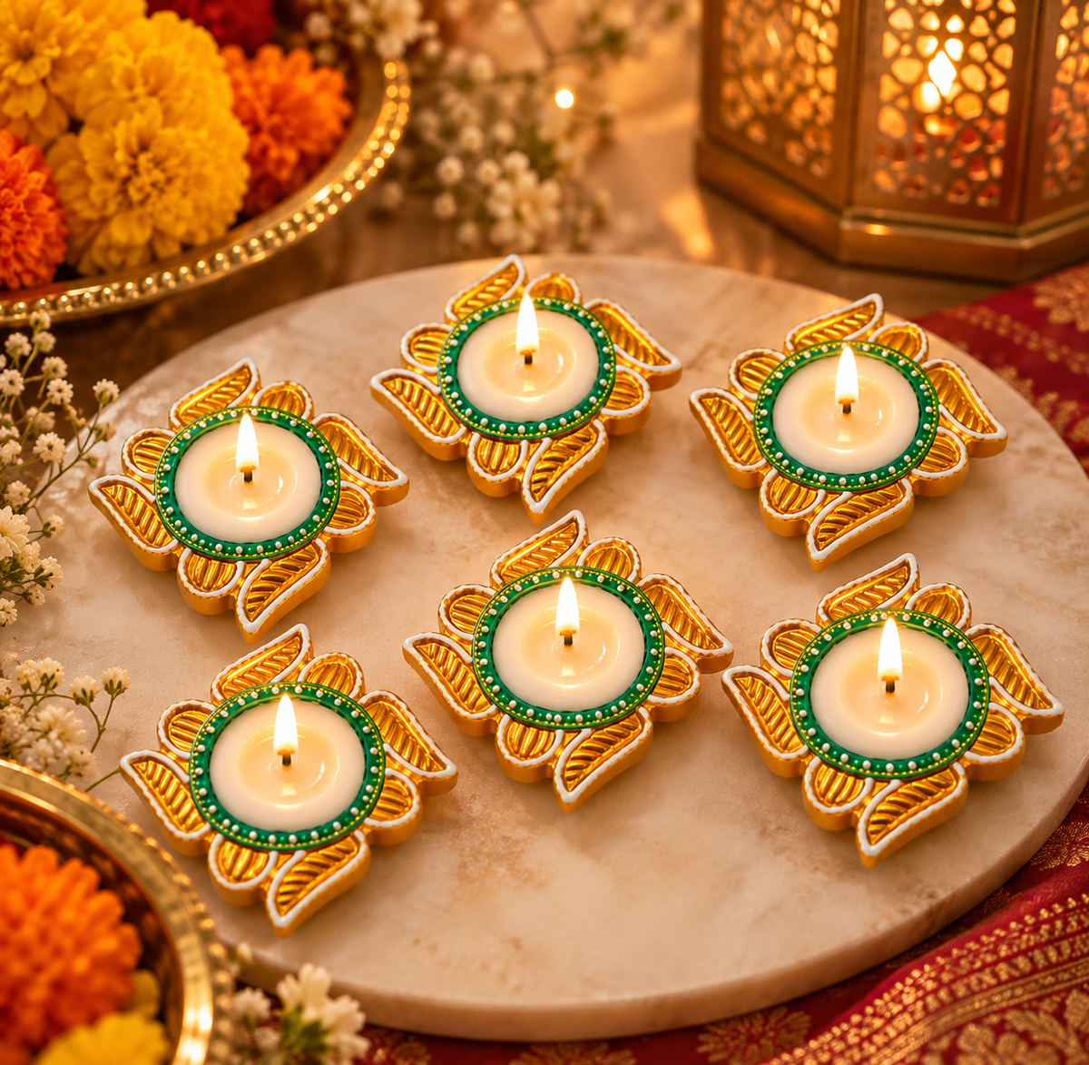 Decorative Diya Set