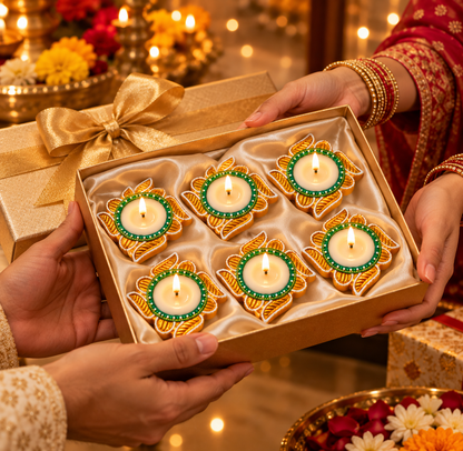Decorative Diya Set