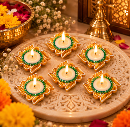 Decorative Diya Set
