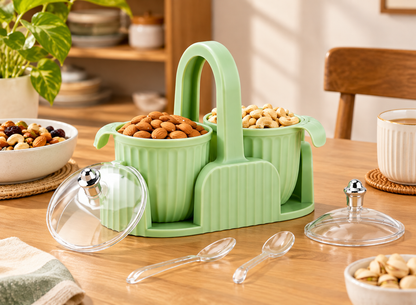 Dry Fruit Container Set with Tray