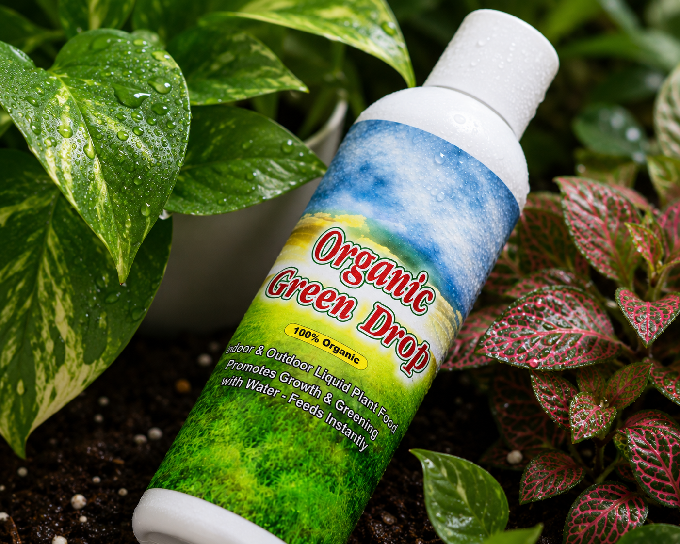 Organic GreenDrop Plant Food Liquid Fertilizer For Plant Growth & Greening Pack of 1