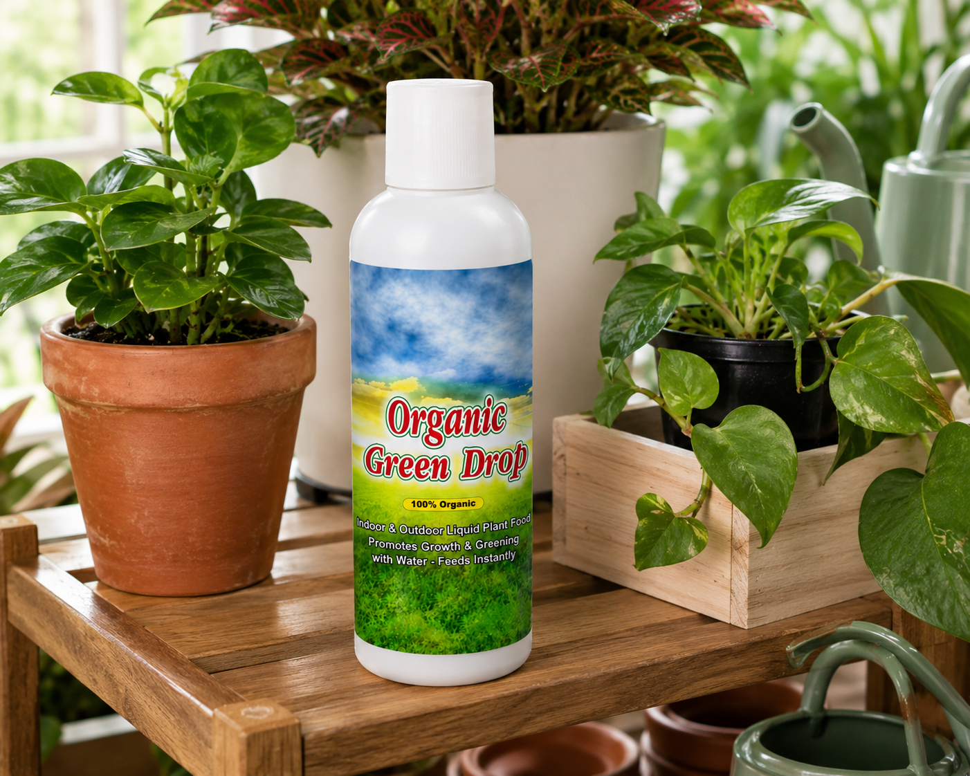 Organic GreenDrop Plant Food Liquid Fertilizer For Plant Growth & Greening Pack of 1