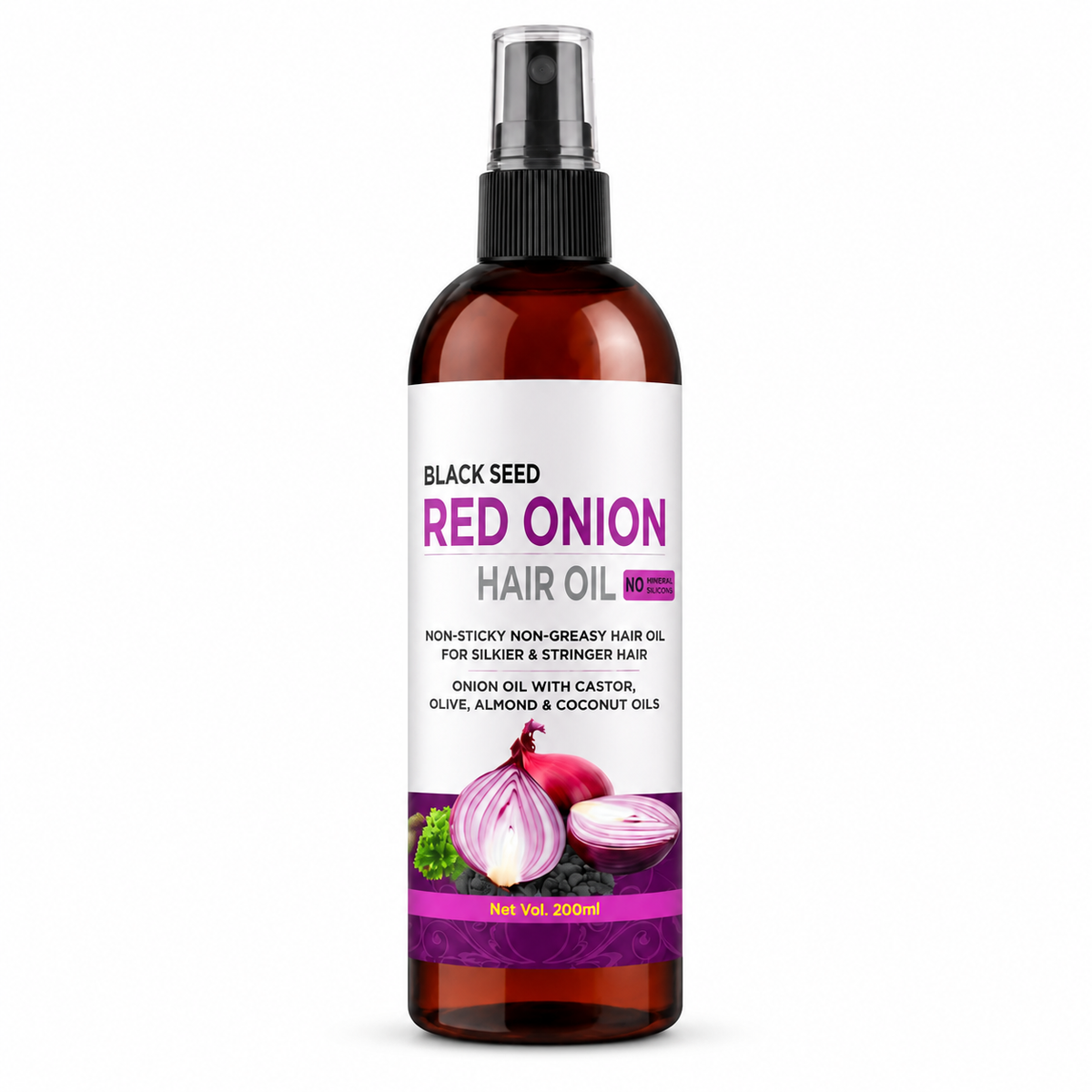 Onion Black Seed Hair Oil Controls Hair Fall