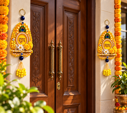 Shubh Labh Wall Hanging for Home Entrance & Door Decoration