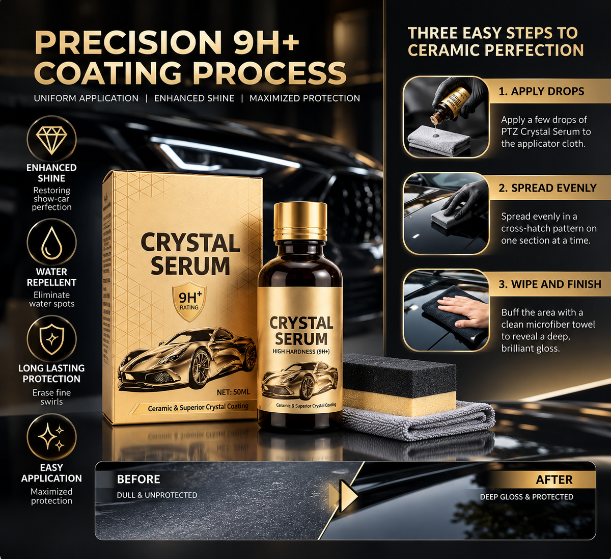 Car Coating Crystal Serum (Pack of 2)